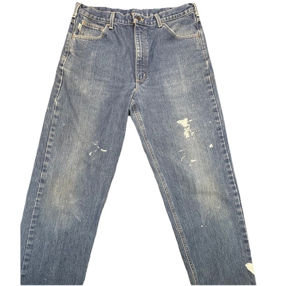 Carhartt FRB160 Flame Resistant Jeans 36X36 Relaxed Fit FR Denim Cat 3 Work Pant - Picture 13 of 14